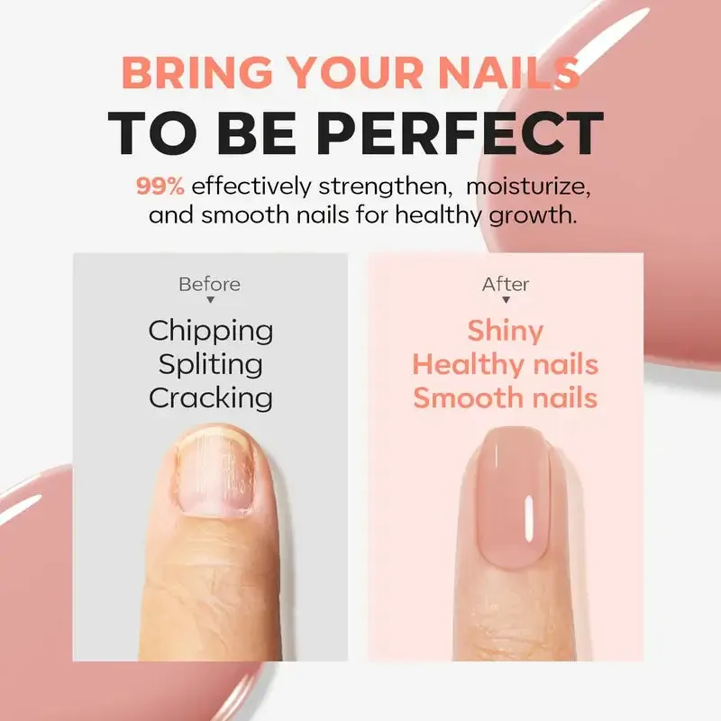 Modelones Red Brown nagelstärkare rödbrun ton med keratin