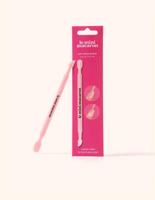 Le Mini Macaron nagelbandspusher dubbelsidig plast