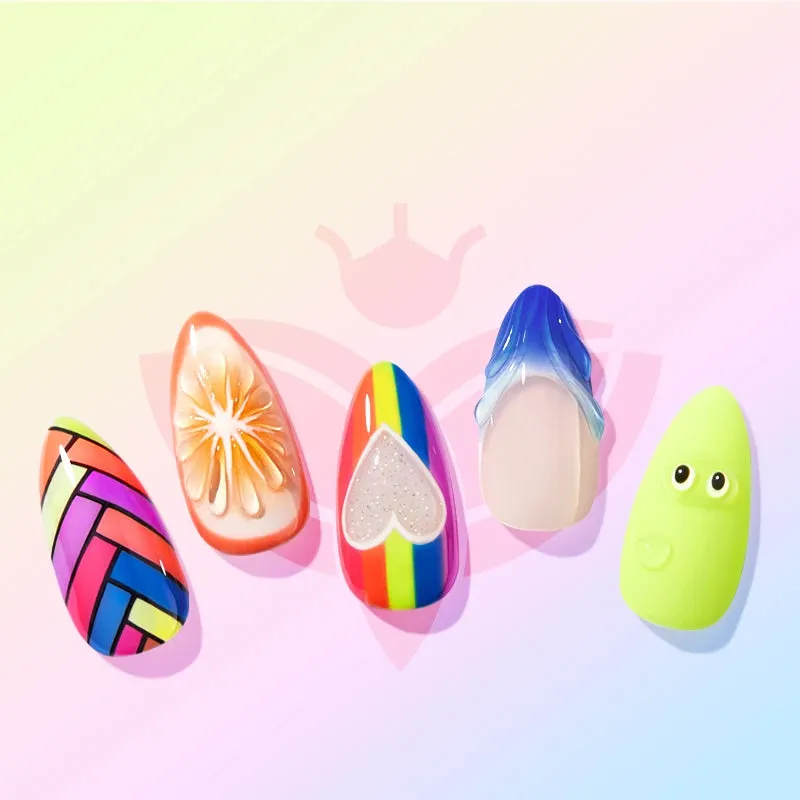 modelones Summer Lovin’ gellack 6-pack kräm och glitter