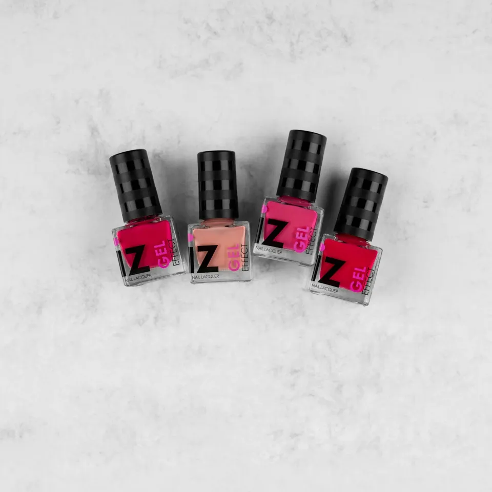 Iz Beauty Think Pink nagellacksset 4x6 ml rosa