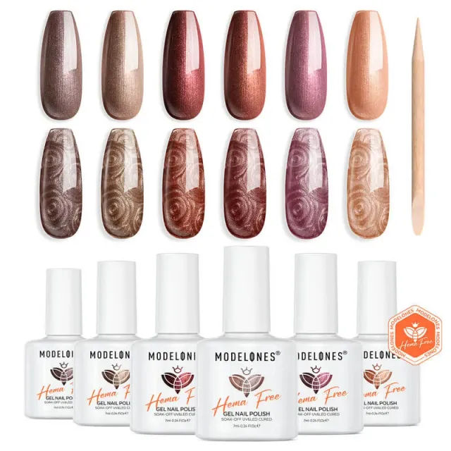 modelones Psychedelic Pearl gellack 6-pack pärleffekt