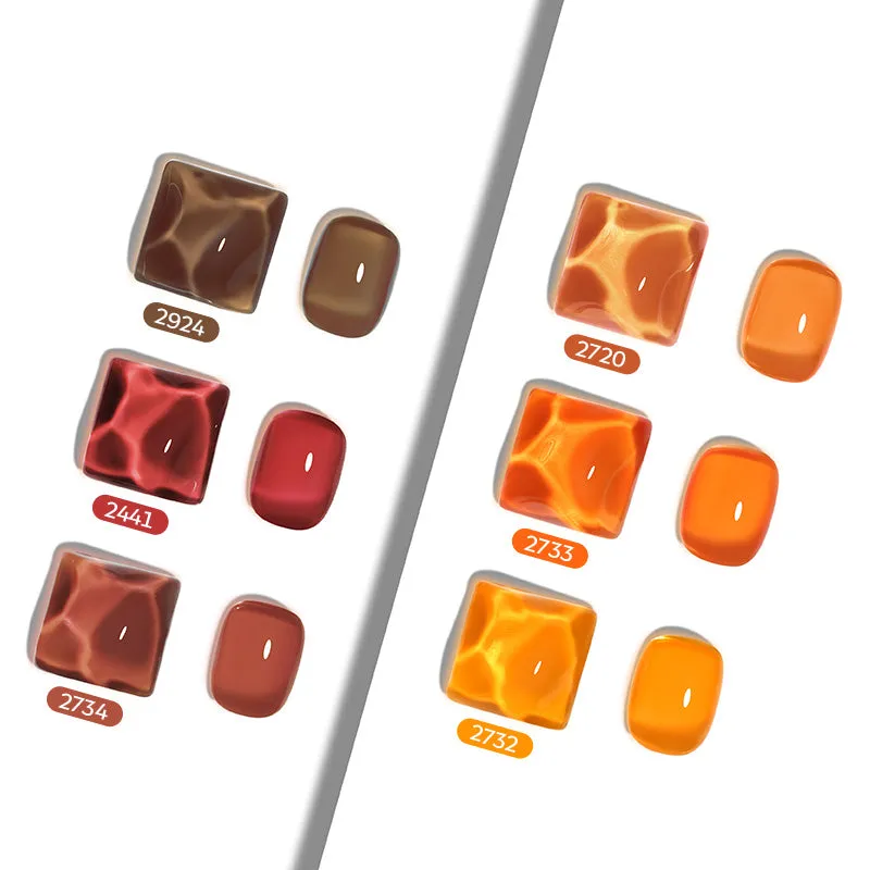modelones Retro Autumn gellack 6-pack terrakotta brun