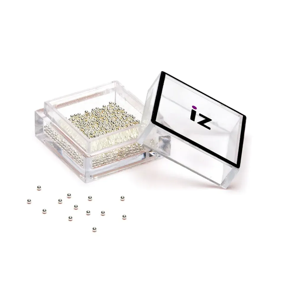 Iz Beauty Small Silver Ball nagelstuds silver 60-pack