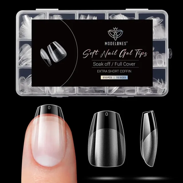 Modelones Extra Short Coffin tippar 510-pack matta