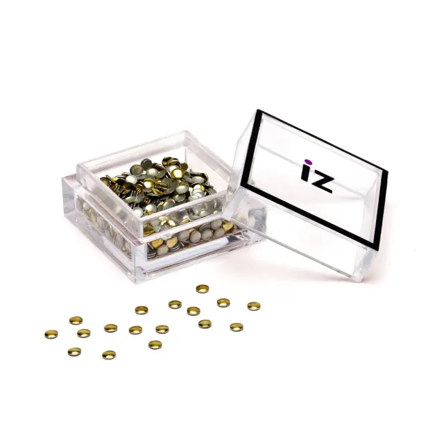 Iz Beauty Small Gold Circle nagelstuddar guld 60-pack