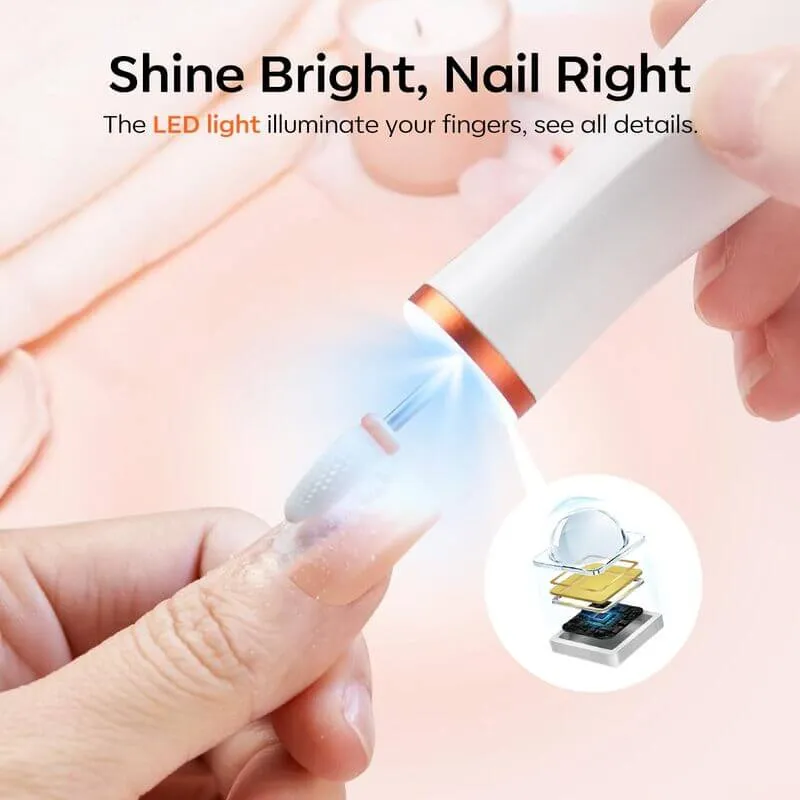 Modelones elektrisk nagelslip sladdlös med LED 12 bits