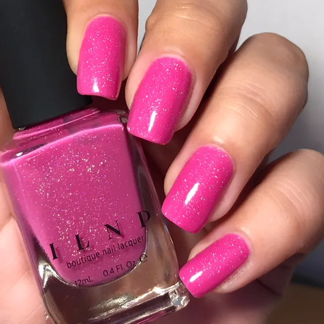 ILNP Party Hat holografiskt nagellack djup cerise