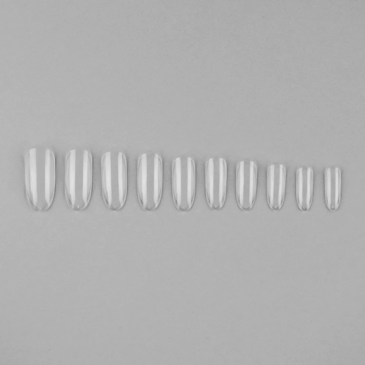 Iz Beauty Long Round refill nageltippar klara 50-pack