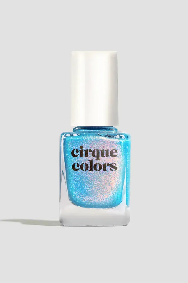Cirque Colors Tipsy Turvy nagellack jelly blå holographic