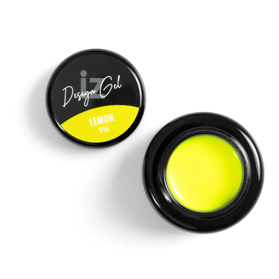 Iz Beauty Design Gel Lemon DG016 nagelgel 5g neongul