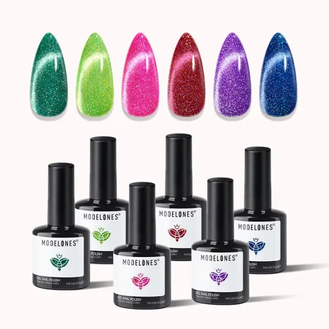 Modelones Gem Glow cat eye gellack 6-pack magnet