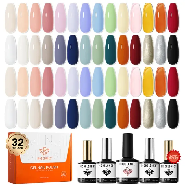 Modelones Mild Palette gellack set kräm pastell