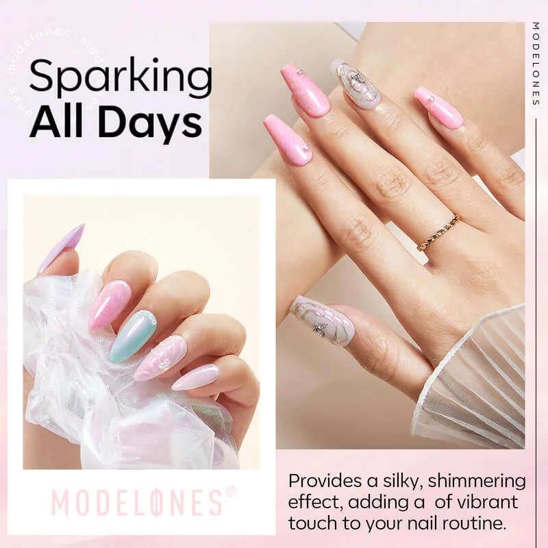 Modelones Mermaid Pearl top coat 10 ml pärleglitter