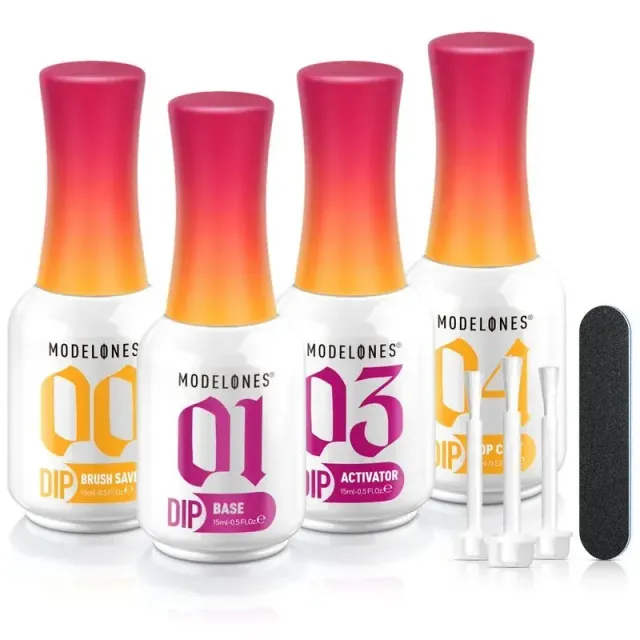 Modelones Dipping Powder Gel Set dippkit 4-delar