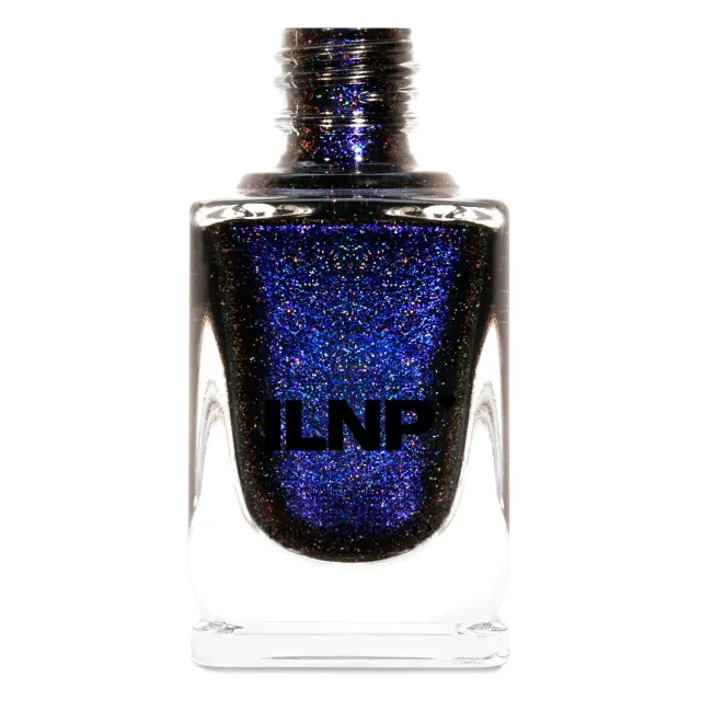 ILNP Trapped Nocturnal nagellack svart med blått skimmer