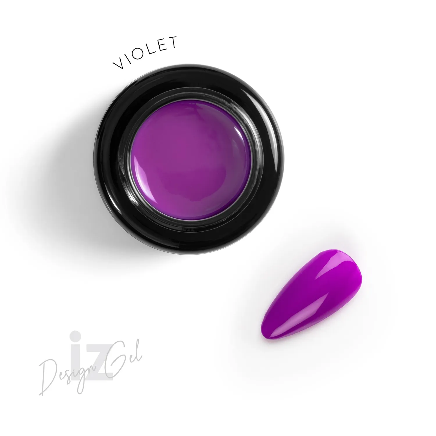 Iz Beauty Design Gel Violet DG010 nailartgel neonlila