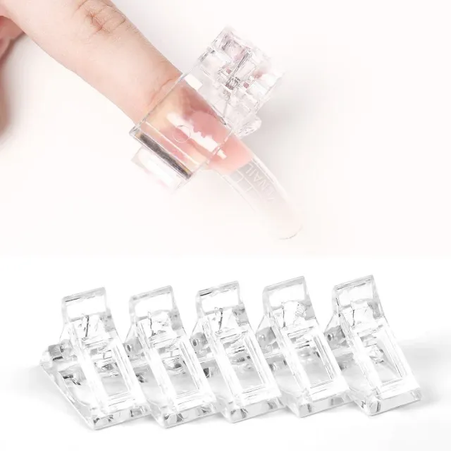 Modelones Nail Tips Clip nagelklämmor 5-pack transparent