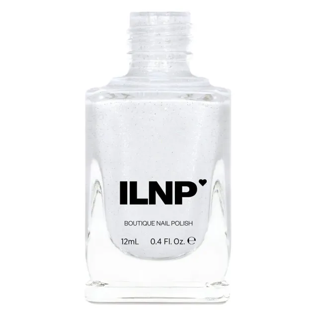 ILNP Snow Angel nagellack vitt frost holografiskt