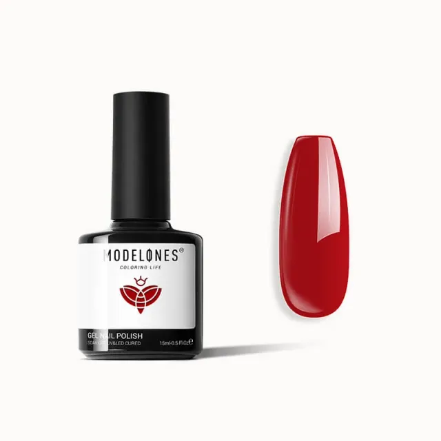 modelones Inspire Gel Ruby Sparks gellack 15ml röd