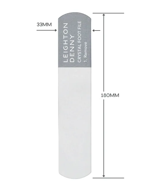 Leighton Denny Crystal fotfil 180mm dubbelsidig