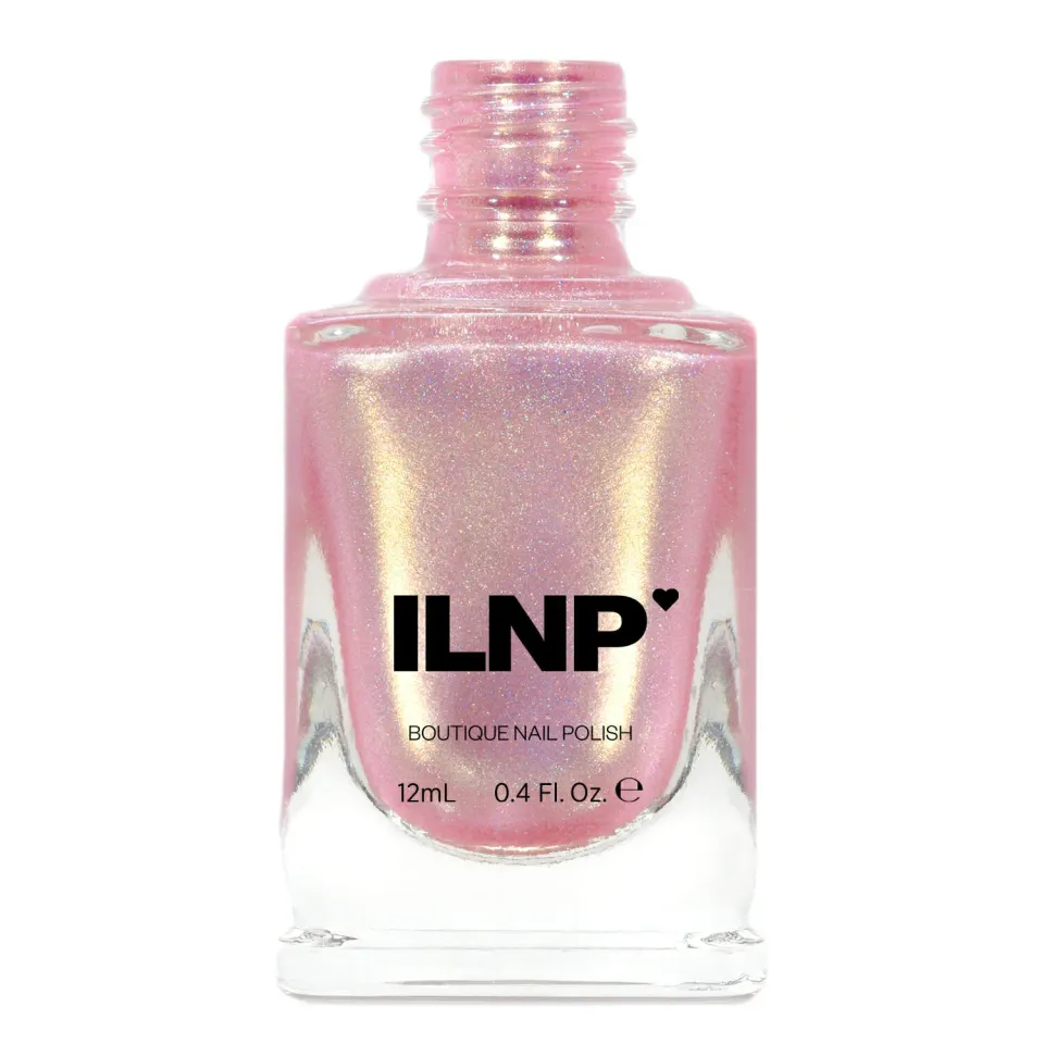 ILNP Yes Please nagellack holografisk ljusrosa