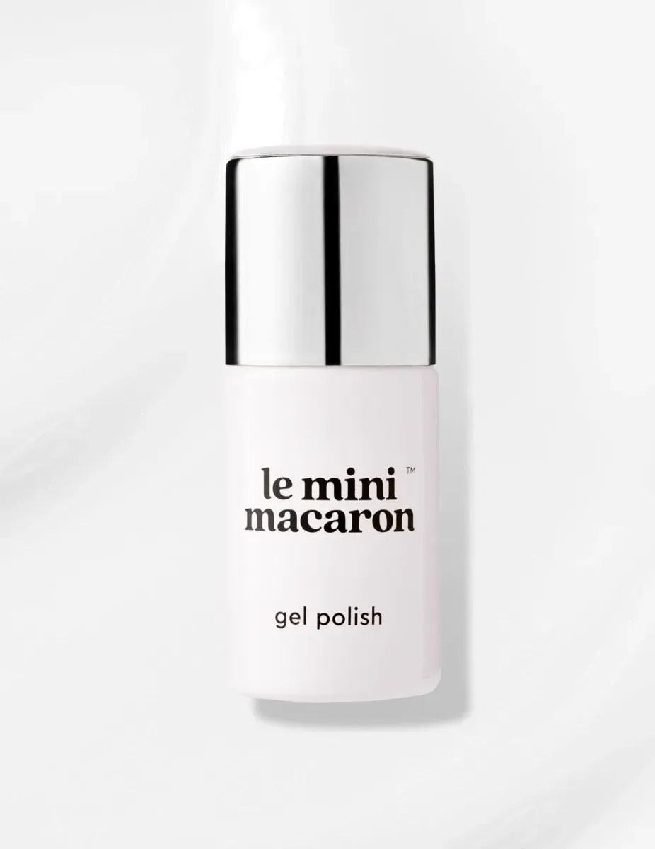 Le Mini Macaron Chantilly gellack 3-i-1 mjölkvit sheer
