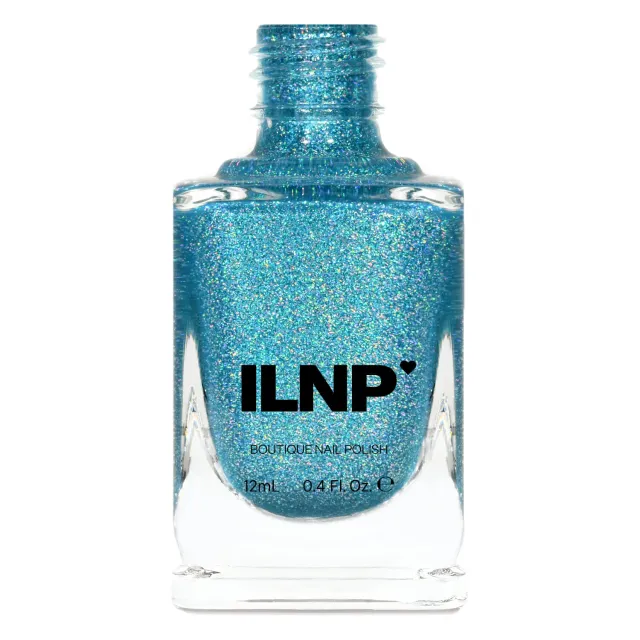 ILNP Splashed Seaside jelly nagellack havsblå