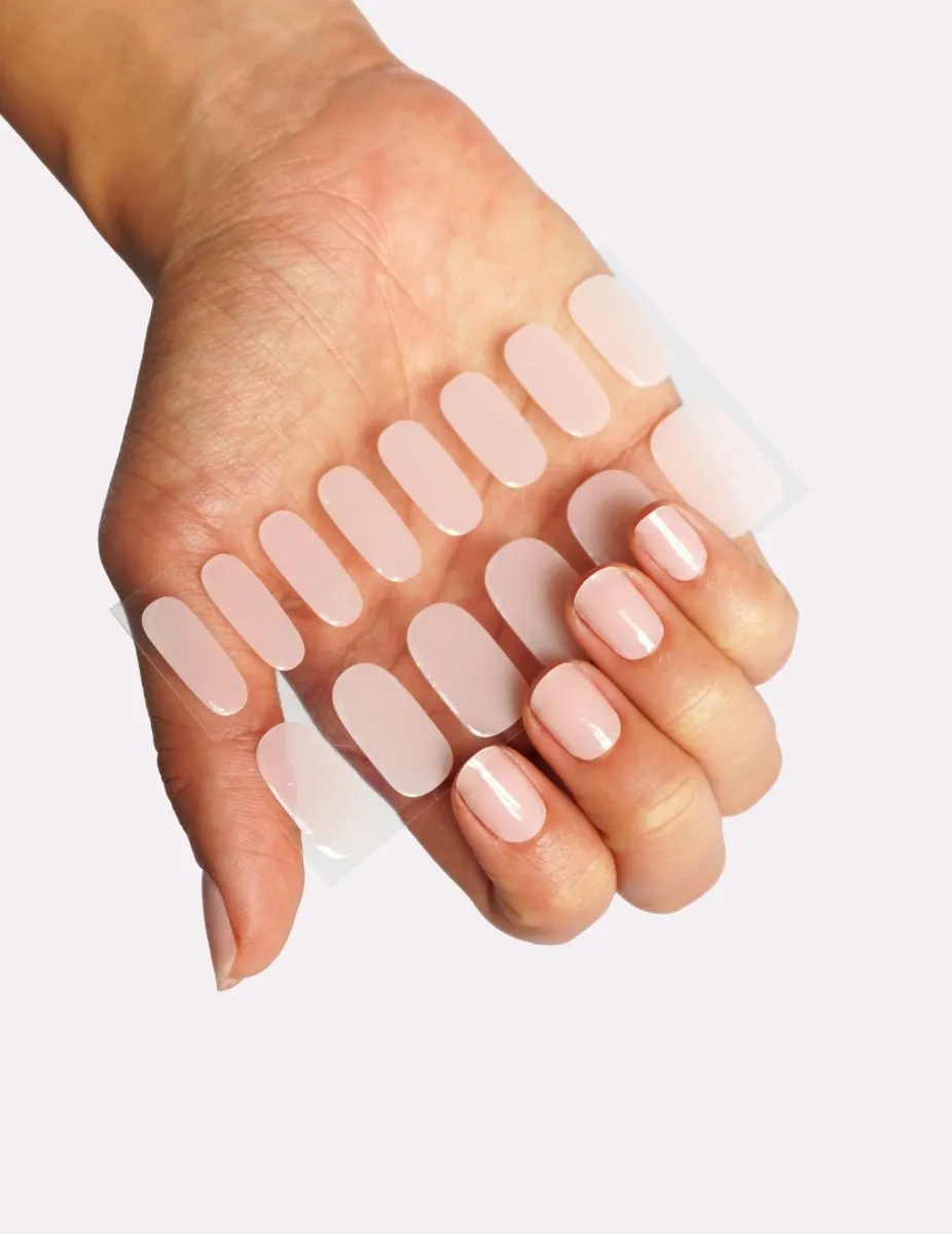 Le Mini Macaron Blush gel strips startkit ljusrosa