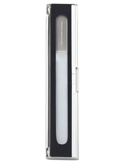 Leighton Denny Crystal large 195mm nagelfil aluminium