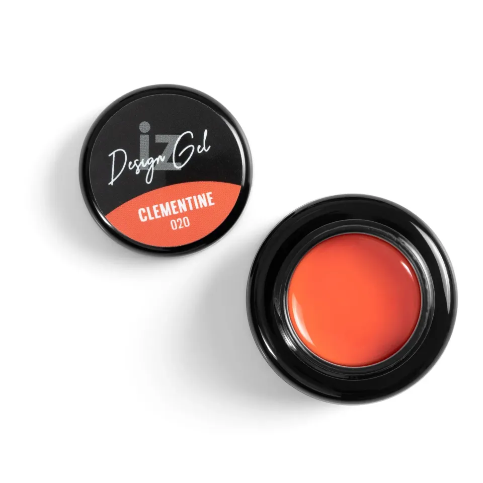 Iz Beauty Design Gel Clementine DG020 nail art gel neonorange