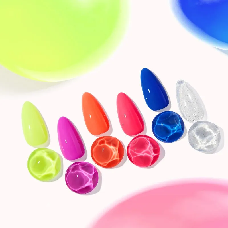 modelones Summer Lovin’ gellack 6-pack kräm och glitter