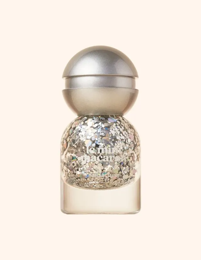 Le Sweet Holo Glitz överlack silverglitter