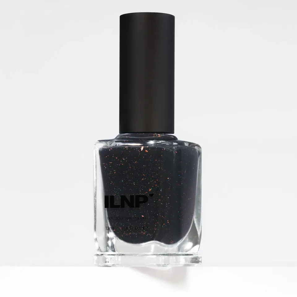 ILNP Stone Bridge nagellack grå kopparflakes