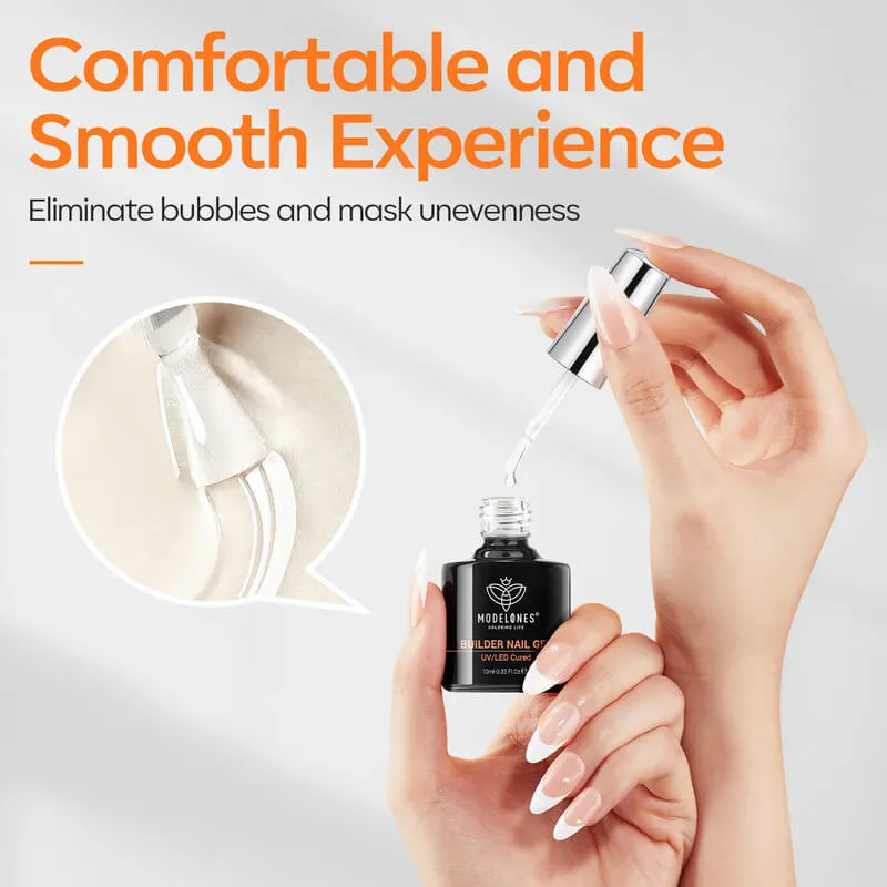 Modelones 7-in-1 Builder Gel Top Coat set clear 10ml
