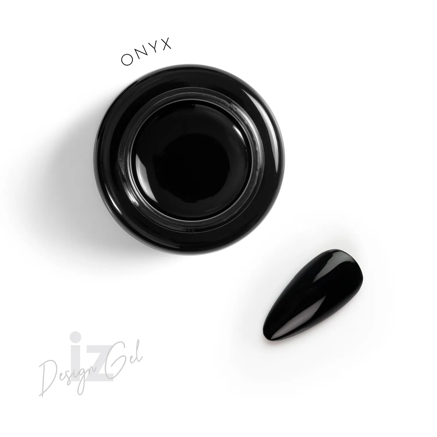 Iz Beauty Design Gel Onyx DG002 nail art gel svart 5g
