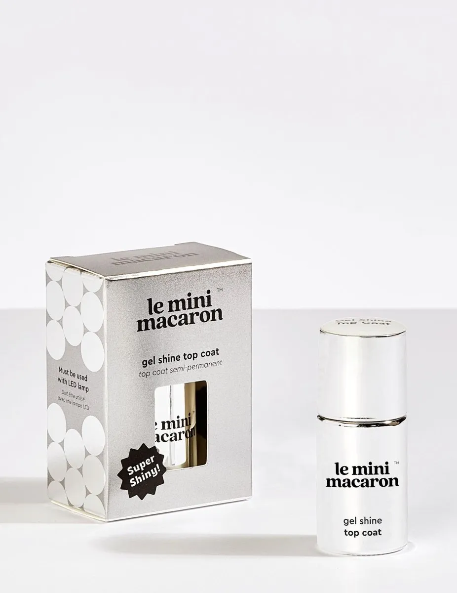 Le Mini Macaron Gel Shine top coat transparent glans