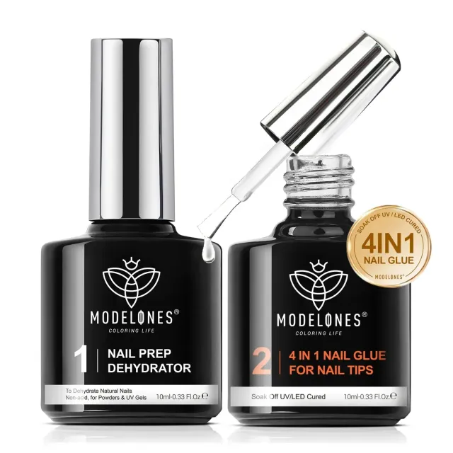 modelones 4-In-1 Multi-Functional Nail Glue Gel 10 ml