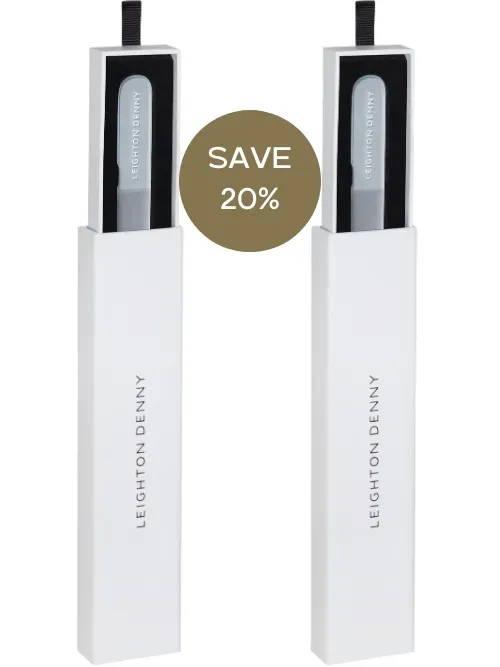 Leighton Denny Crystal large 195mm nagelfil 2-pack