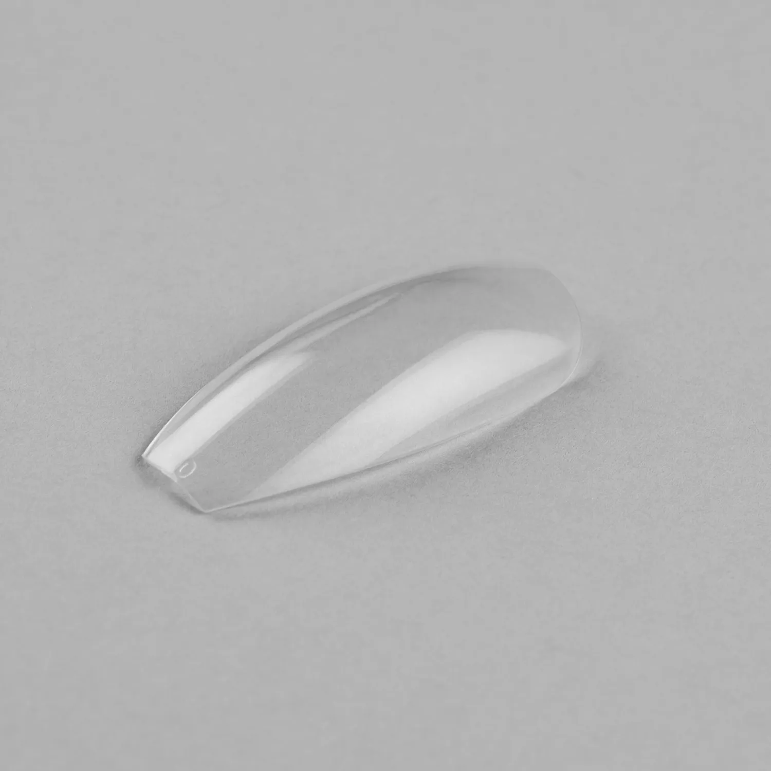 Iz Beauty Long Coffin nageltippar refill 50-pack transparent