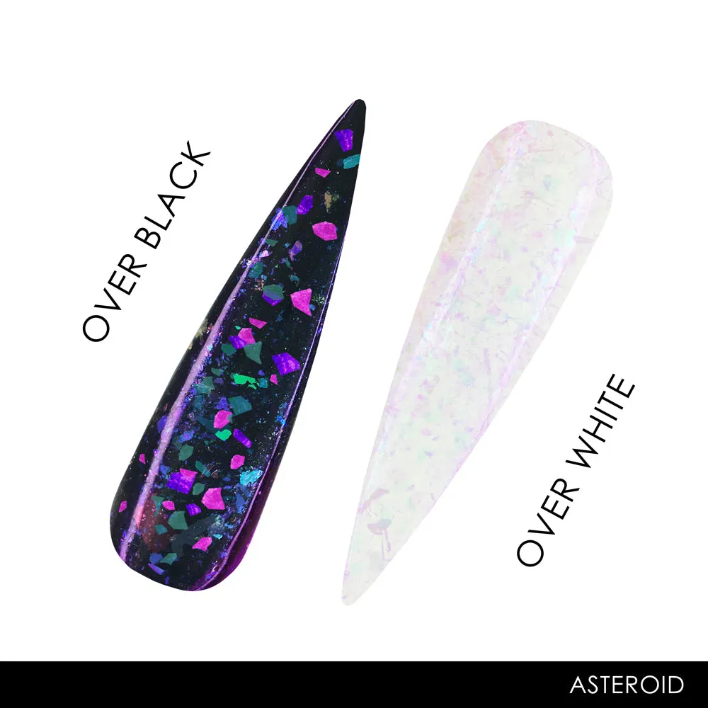 Iz Beauty Asteroid Chrome Flakes nagelflagor skimrande