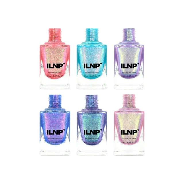 ILNP Summer Nights Collection nagellackset 6 lack holografiskt