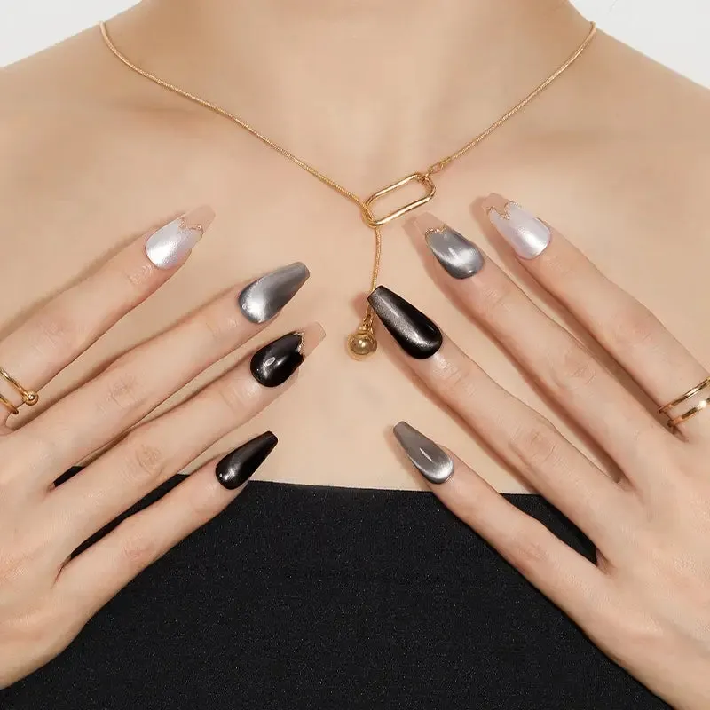 Modelones Smoke And Ice nagellacksset 6 färger cat eye