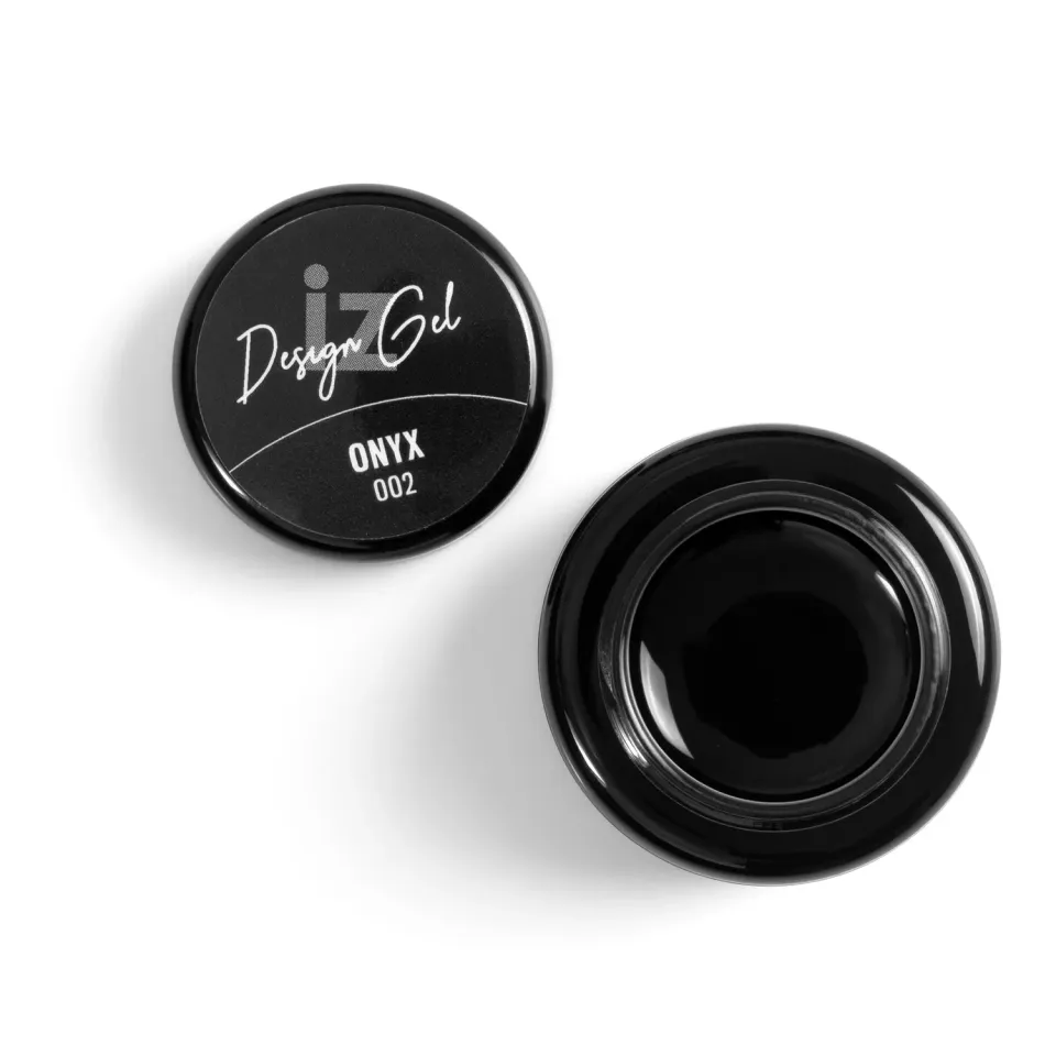 Iz Beauty Design Gel Onyx DG002 nail art gel svart 5g