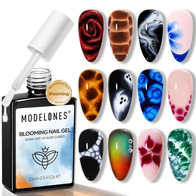 Modelones Blooming gellack clear 15 ml marmor