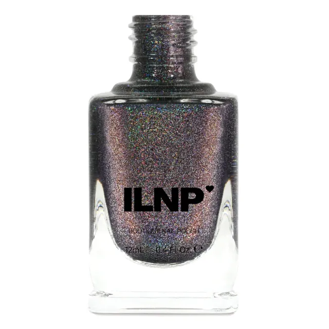 ILNP Wicked Stay Hidden nagellack grå holografisk