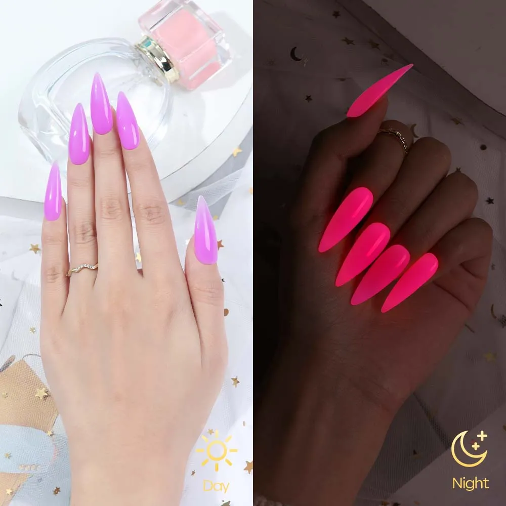 modelones luminous polygel purple rose 15g selvlysande