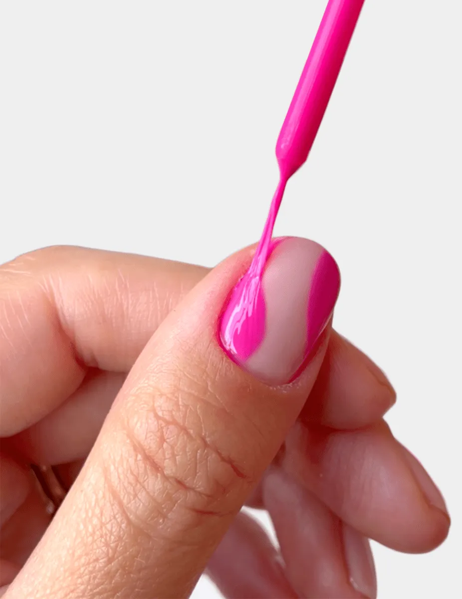 Le Mini Macaron Le Gel Polish Liner nagelkonst Strawberry Pink