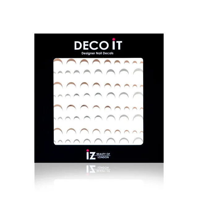 Iz Beauty Metallic Slice nageldekaler rosé 80-pack