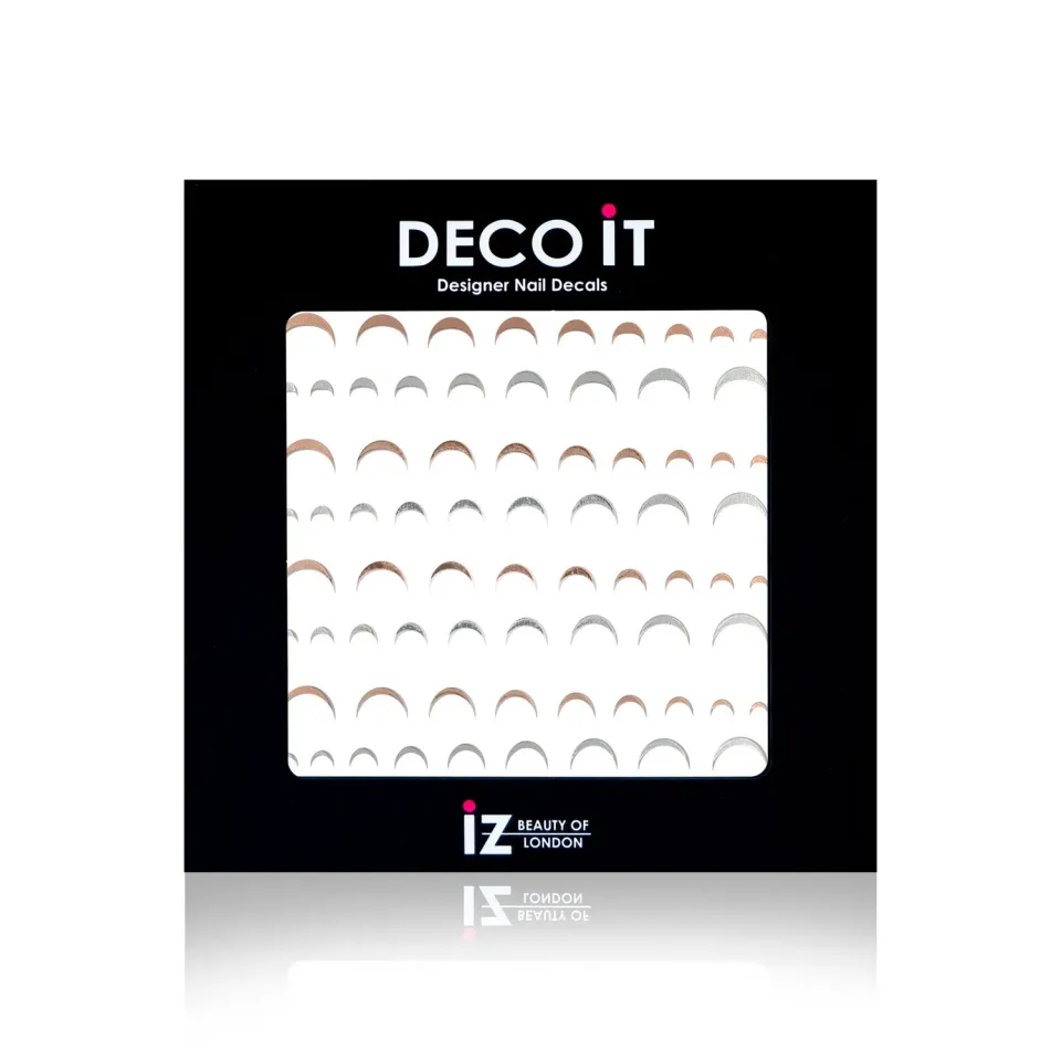 Iz Beauty Metallic Slice nageldekaler rosé 80-pack
