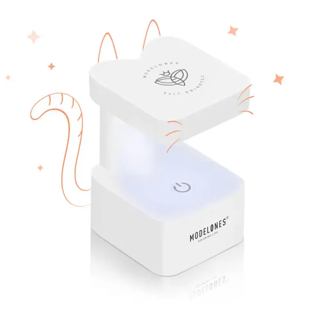 modelones Meow Lamp UV nagellampa 8W vit mini USB